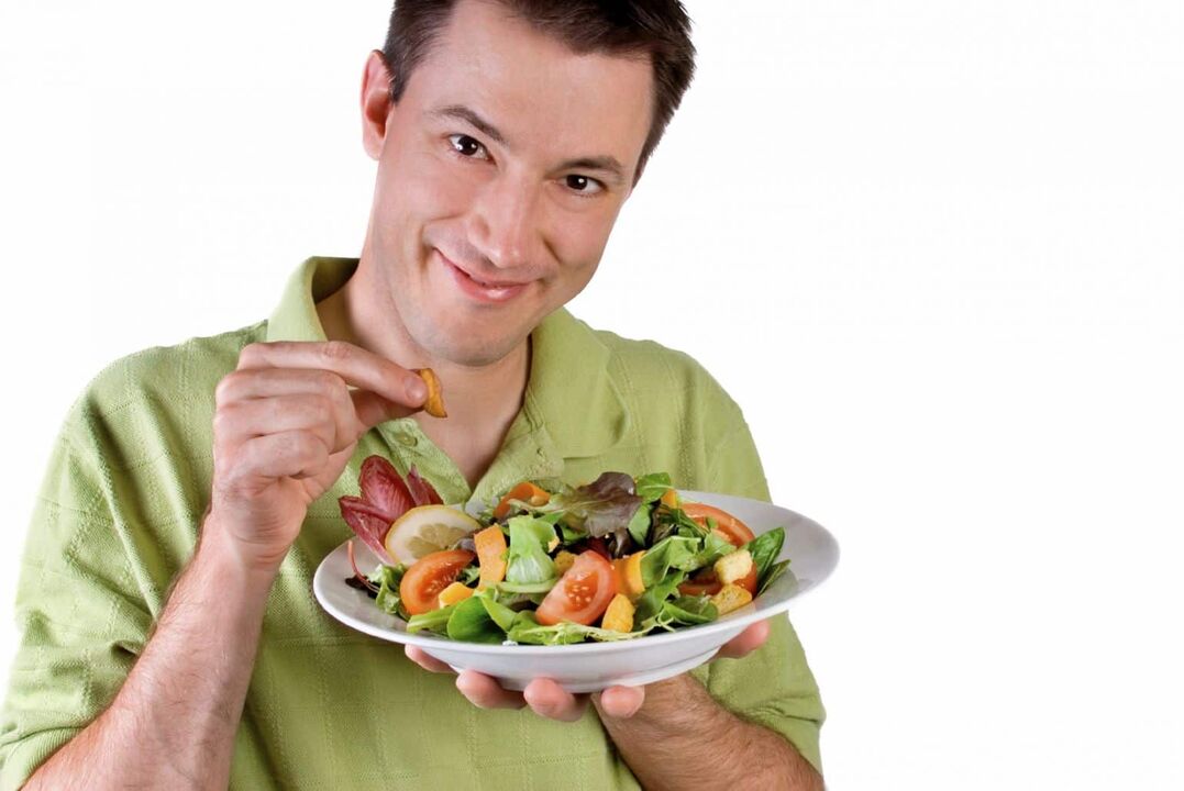 salad ng gulay para sa potency ng lalaki